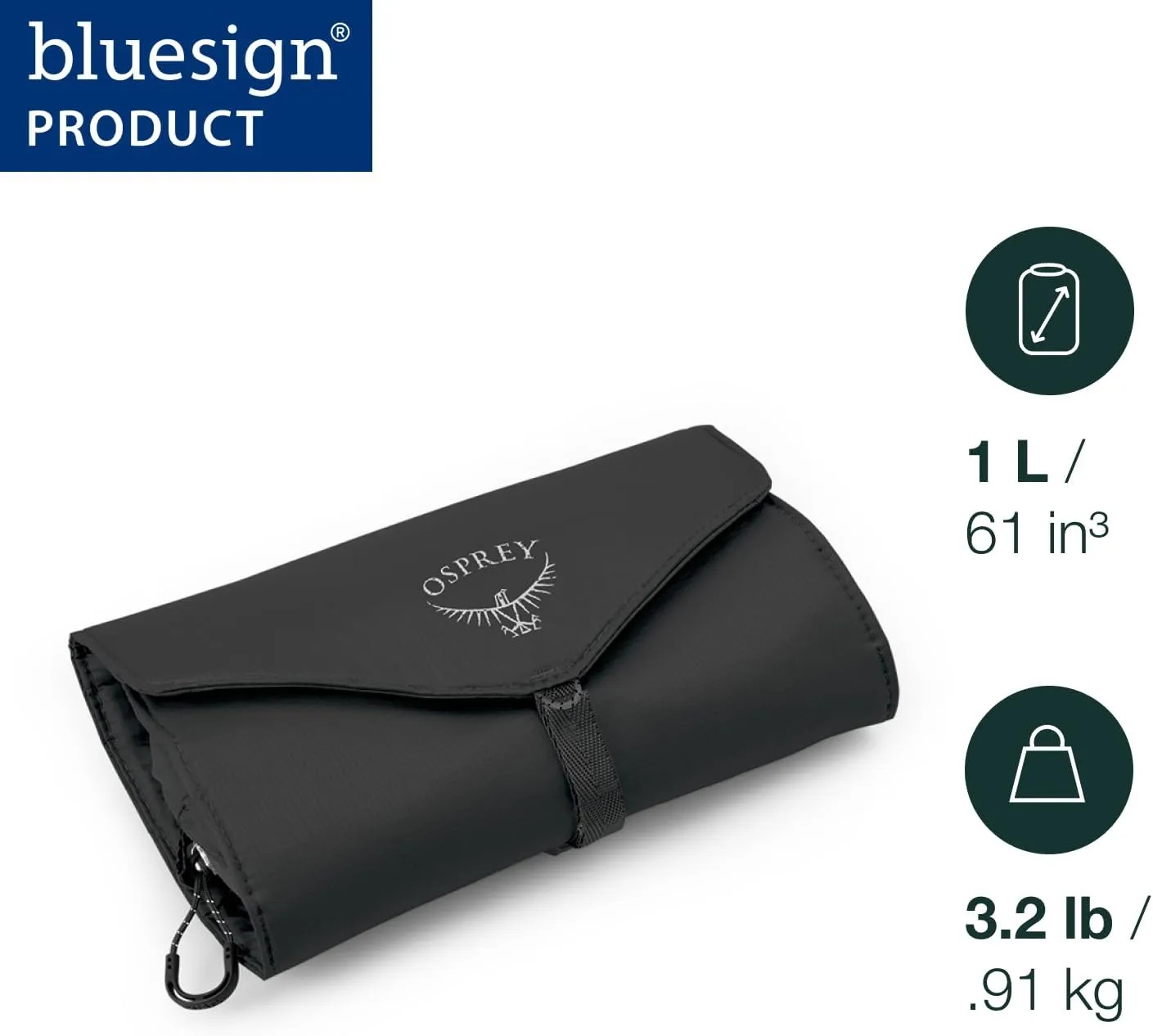 Osprey Ultralight Roll Packing Organizer, Black