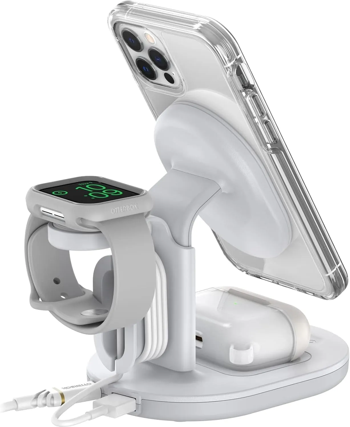 OtterBox 3-in-1 Wireless Charging Station 2.0 for MagSafe - White