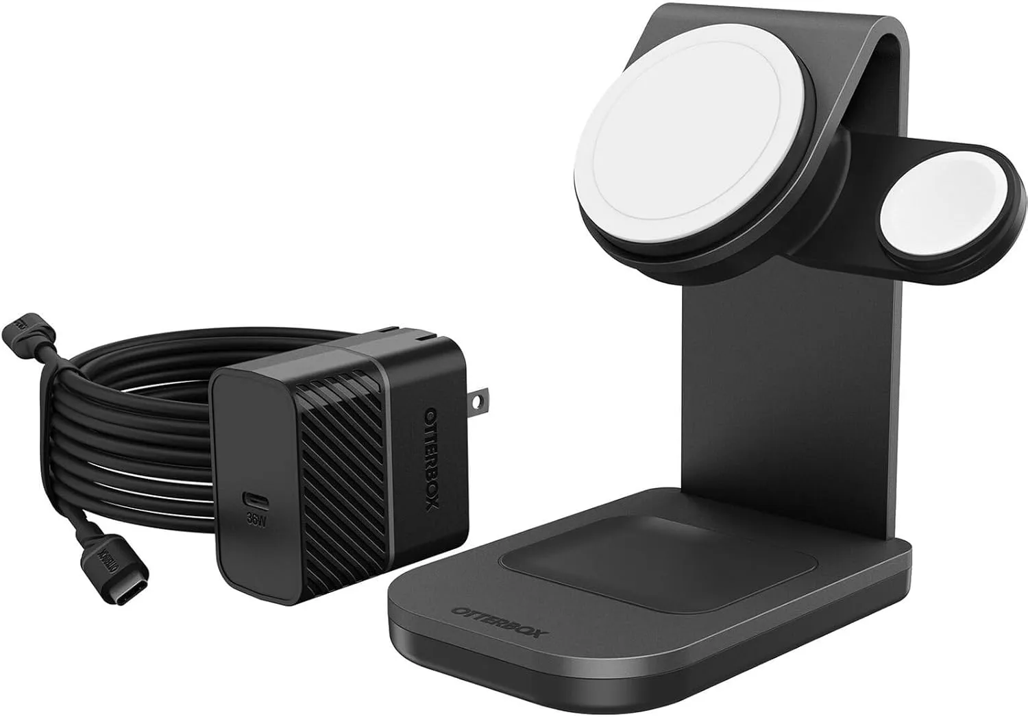 OtterBox 3-in-1 Wireless Charging Station for MagSafe - Black