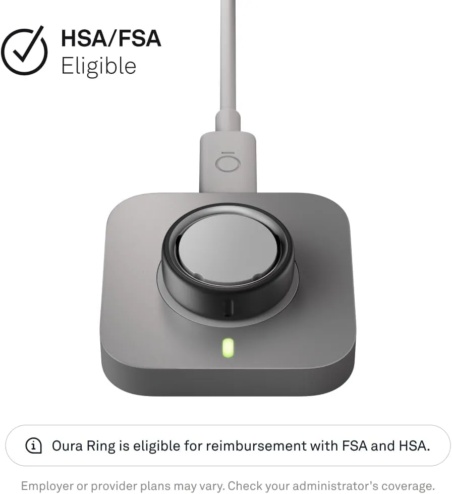 Oura Ring 4 Charger - Size 10 - Charging Dock and USB-C Cable - Charges Oura Ring 4 up to 8 Days