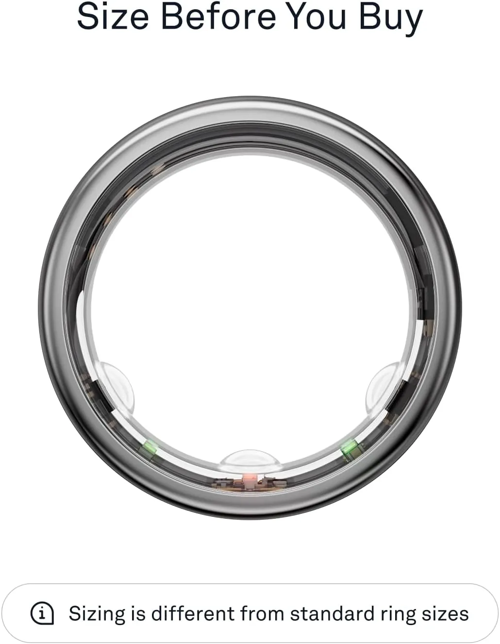 Oura Ring Gen3 Horizon - Silver - Size 10 - Smart Ring - Size First with Oura Ring Gen3 Sizing Kit - Sleep Tracking Wearable - Heart Rate - Fitness Tracker - 5-7 Days Battery Life