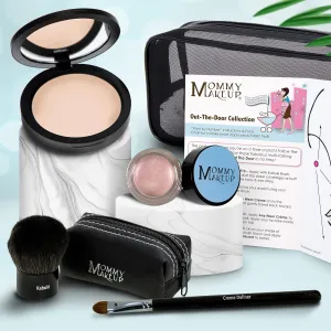 Out The Door Collection | Talc-free 5-piece Mineral Makeup Set | CUDDLE (Light/Medium) - For light to medium complexions   PINK ICING - A pale pearlized pink