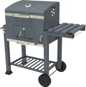 Outdoor Charcoal Grill Portable Folding BBQ Grill with Wheels Camping Grill Tools Backyard Patio Barbecue Cooker Spit Rotisserie for Traveling Picnic Party Patio