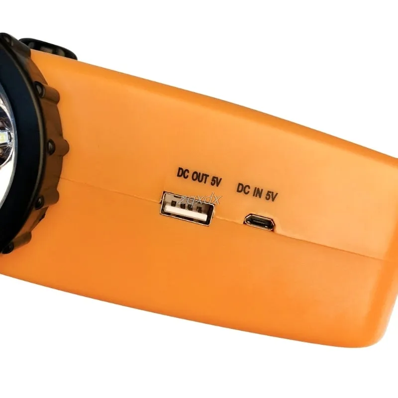 Outdoor Emergency Hand Crank Solar Dynamo AM/FM Radios Power Bank with LED Lamp