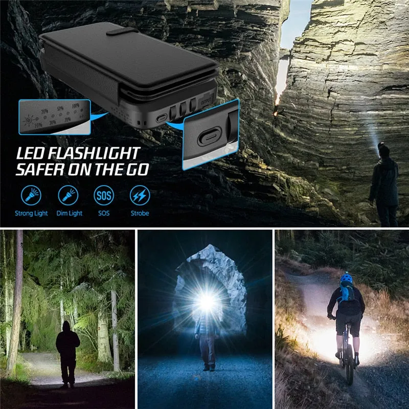 Outdoors Solar Power Bank Fast Phone Charger 43800mAh Off-Grid Battery