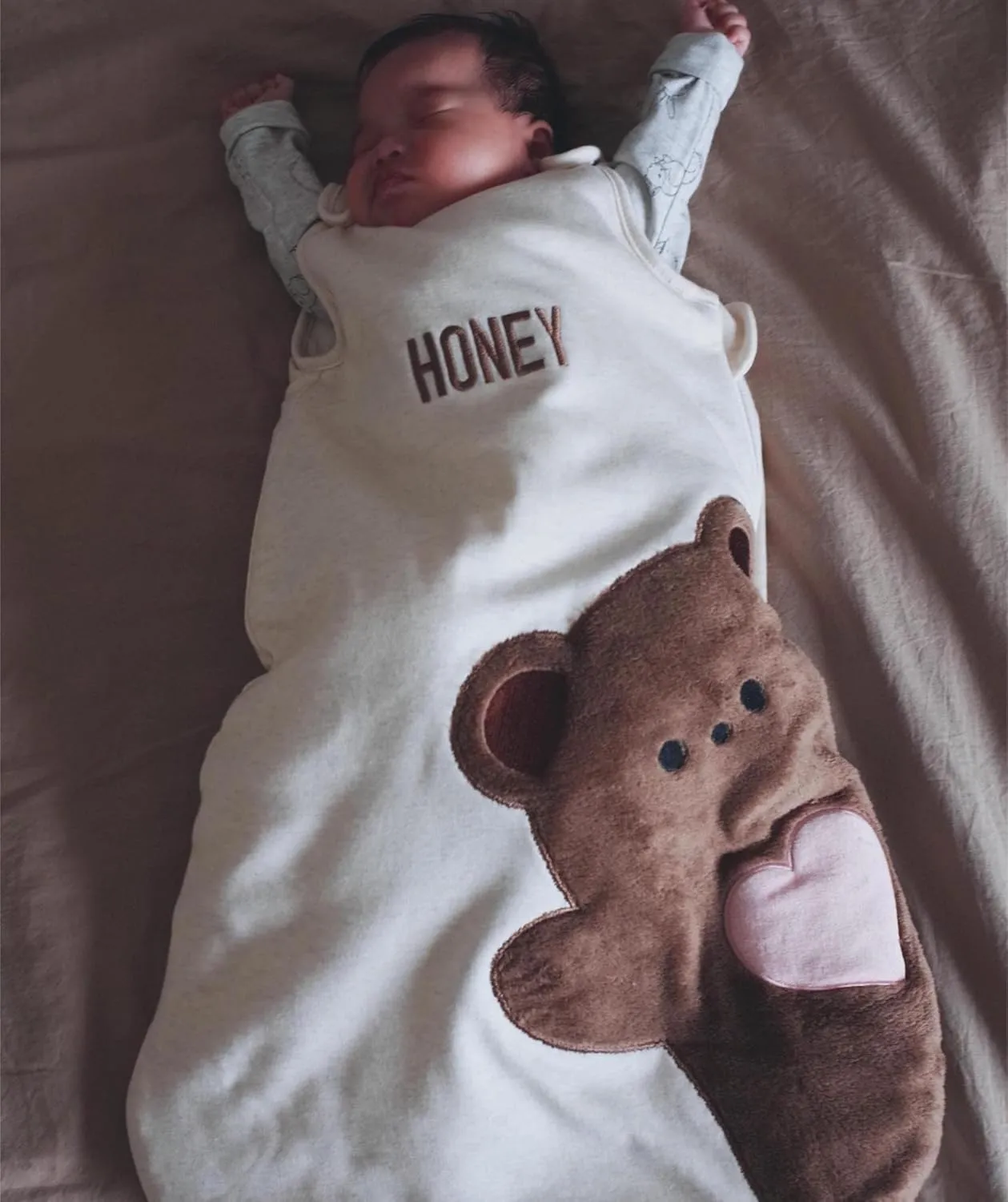Owlivia Baby Sleep Sack, 100% Organic Cotton Toddler Sleeping Bag, TOG 2.5 Unisex Wearable Blanket For Winter (18-36 Months, Brown Bear)