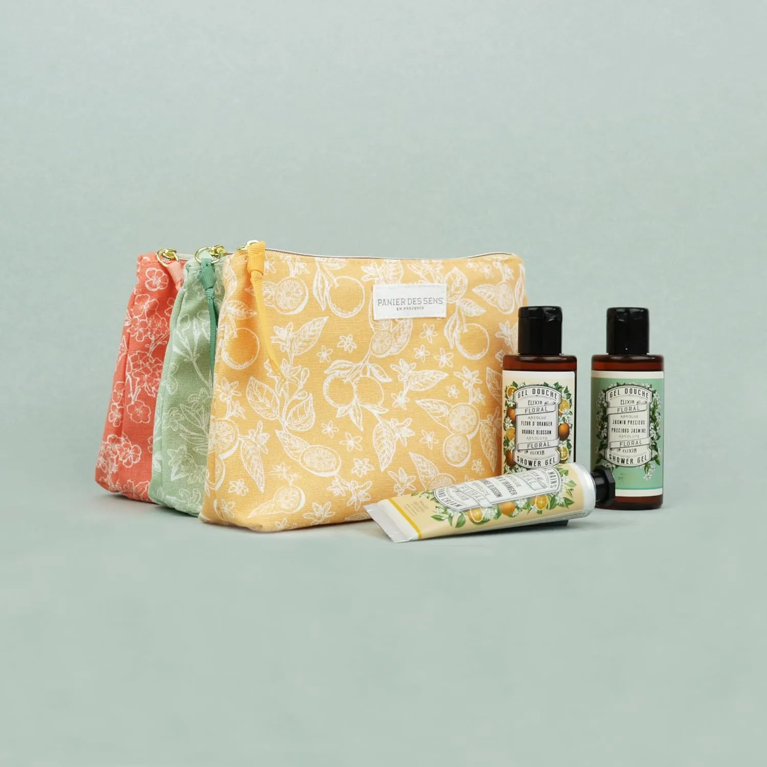 Panier des Sens – Jasmine Set for Women – Body Lotion   Shower Gel   Hand Cream - Birthday Gift for Her - Body Care Kit with 96% Natural Ingredients – Self Care Gifts for women