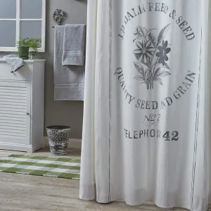 Park Designs Seed Sack Shower Curtain 72''X72''
