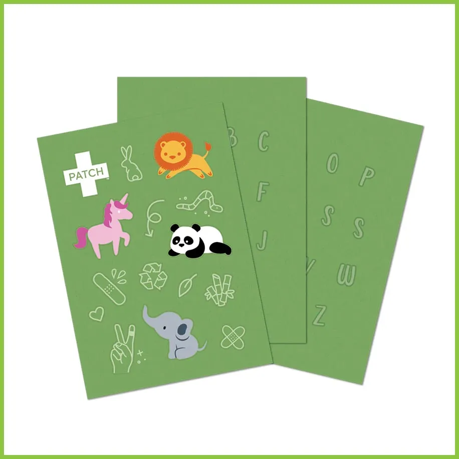 PATCH Kids - Eco First Aid Kit - Bamboo Plasters   Stickers