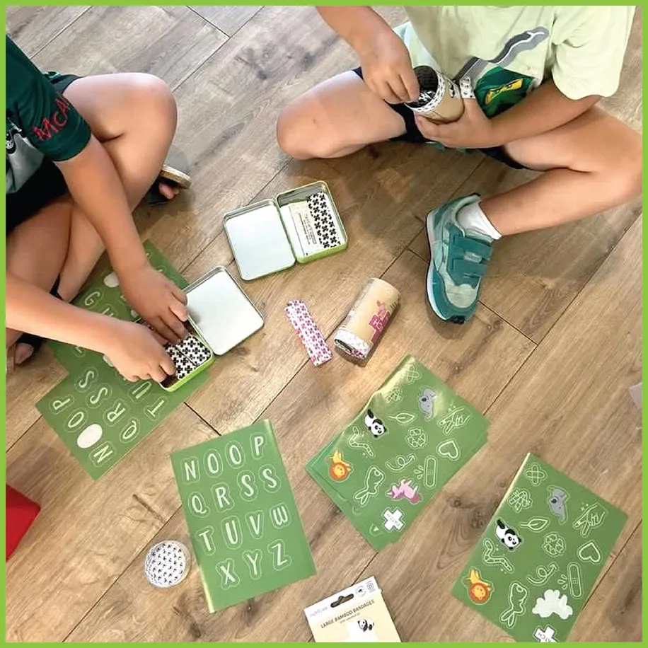 PATCH Kids - Eco First Aid Kit - Bamboo Plasters   Stickers