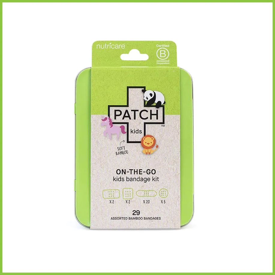 PATCH Kids - Eco First Aid Kit - Bamboo Plasters   Stickers