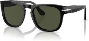 Persol Elio PO3333S Square Sunglasses for Men for Women   BUNDLE With Designer iWear Complimentary Eyewear Kit