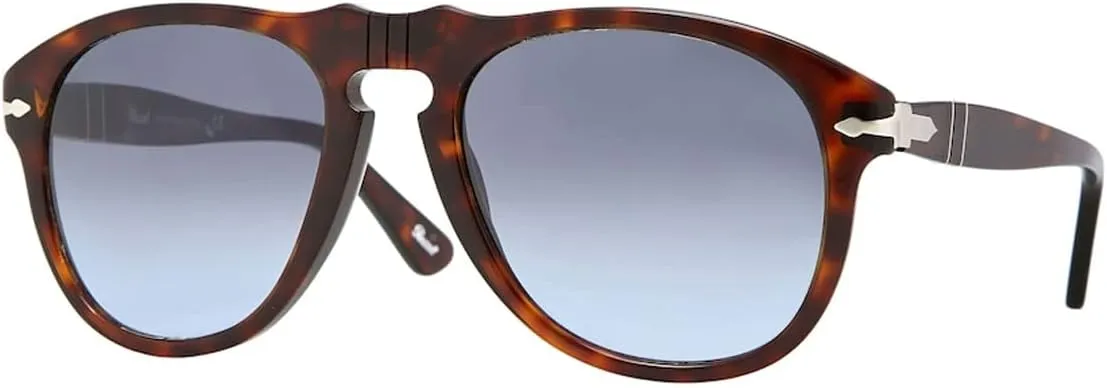 Persol PO0649 Aviator Sunglasses for Men   BUNDLE With Designer iWear Eyewear Kit
