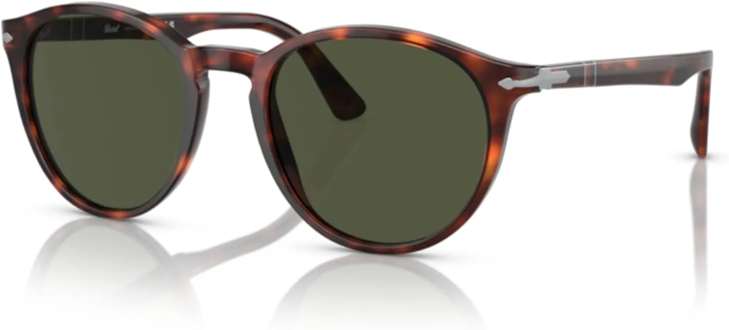 Persol PO3152S Round Sunglasses for Men   BUNDLE With Designer iWear Eyewear Kit