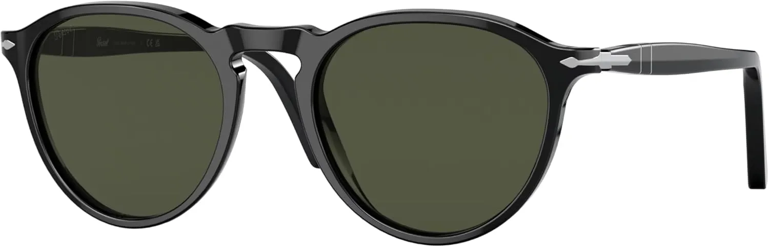 Persol PO3286S Round Sunglasses for Men for Women   BUNDLE With Designer iWear Complimentary Eyewear Kit