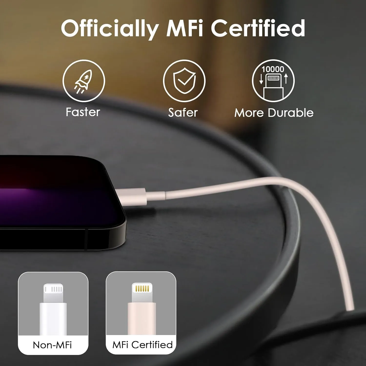 Phone 14 13 12 Fast Charger [MFi Certified] 10FT Type C Charger 2 Pack 20W USB C Charger Block with Fast Charging Cable for Phone 14/14 Pro/13/13Pro Max/12/12 Pro Max/11/XS/XR/X/8Plus(Pink)