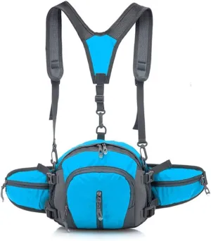 Pocket Bike Cycling Large Capacity Kettle Waist Bag Outdoor Sports Multifunction Bag Men And Women Travel Backpack(C)