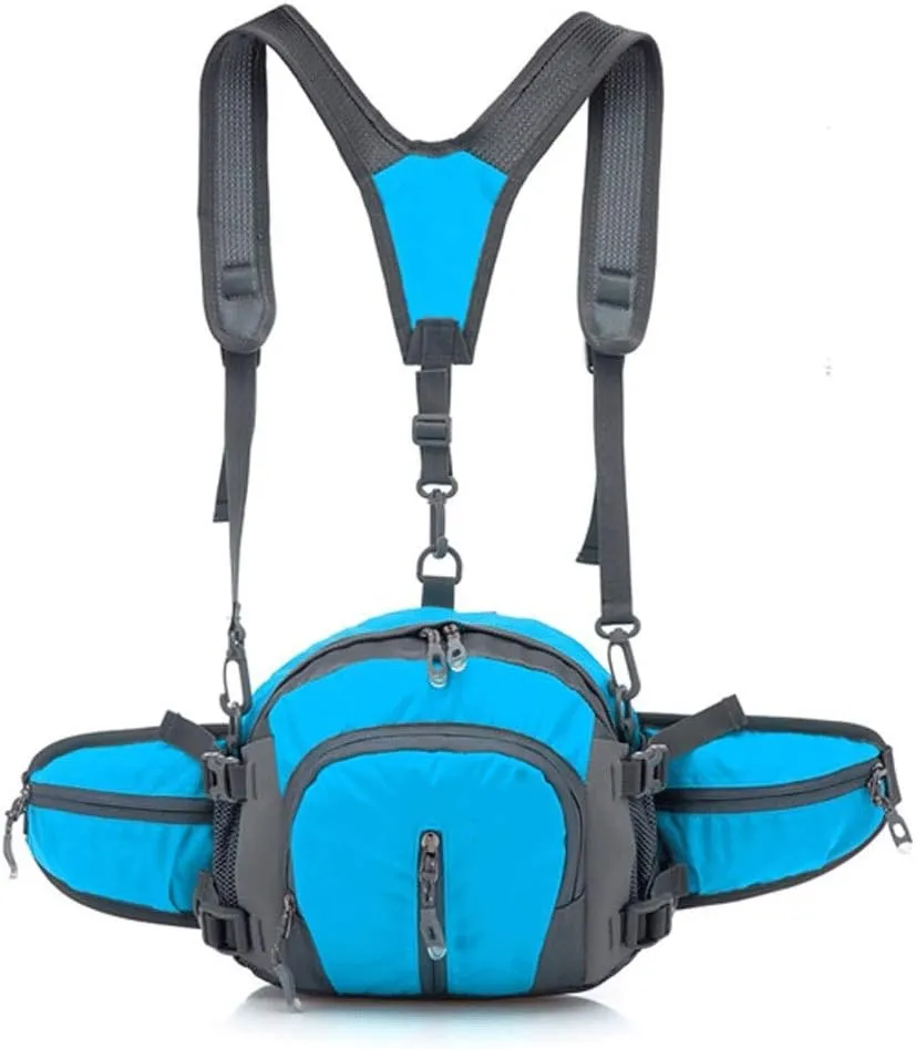 Pocket Bike Cycling Large Capacity Kettle Waist Bag Outdoor Sports Multifunction Bag Men And Women Travel Backpack(C)