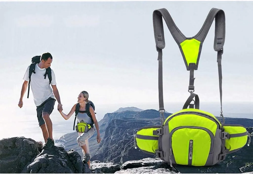 Pocket Bike Cycling Large Capacity Kettle Waist Bag Outdoor Sports Multifunction Bag Men And Women Travel Backpack(C)