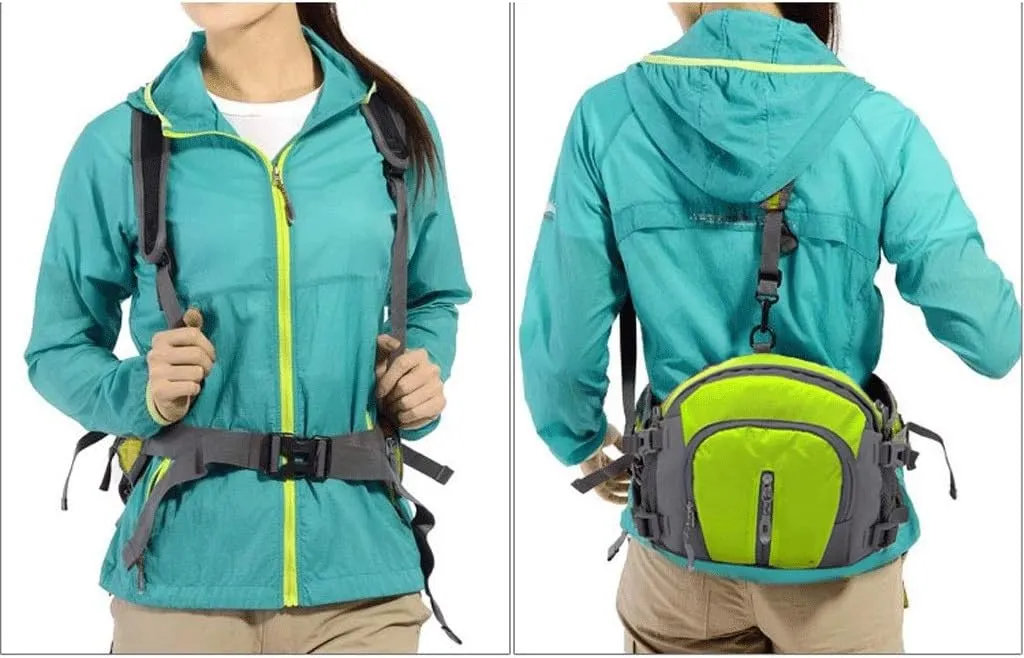 Pocket Bike Cycling Large Capacity Kettle Waist Bag Outdoor Sports Multifunction Bag Men And Women Travel Backpack(C)