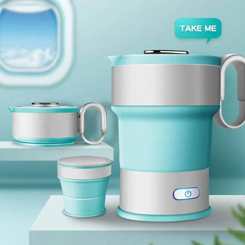 Portable Electric Kettle - Foldable Travel Water Boiler