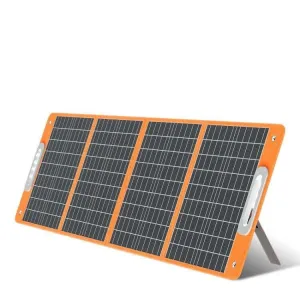 Portable Solar Panel, 5V USB 18V DC Output Type-C Output Compatible with Portable Generator 100W 18V