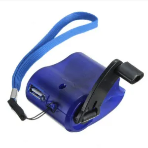 Portable USB Hand Crank Charger - Emergency Mobile Phone Charging Power Generator for Urgent Calls