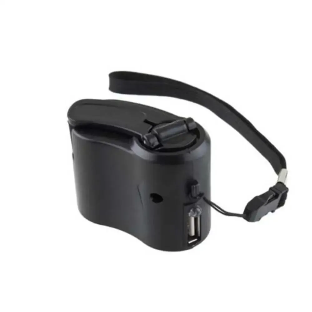 Portable USB Hand Crank Charger - Emergency Mobile Phone Charging Power Generator for Urgent Calls