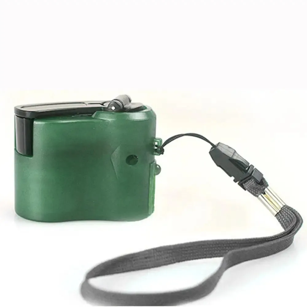 Portable USB Hand Crank Charger - Emergency Mobile Phone Charging Power Generator for Urgent Calls