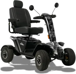 Pride Mobility Baja Wrangler 2 BA400 Scooter 75 or 100 AH, Outdoor 4-Wheel Travel Electric Mobility Scooter for Adults, 350 lbs. WC, Up to 11 or 11.4 MPH, 18.6, 22.6 or 24.2 Miles Range Per Charge