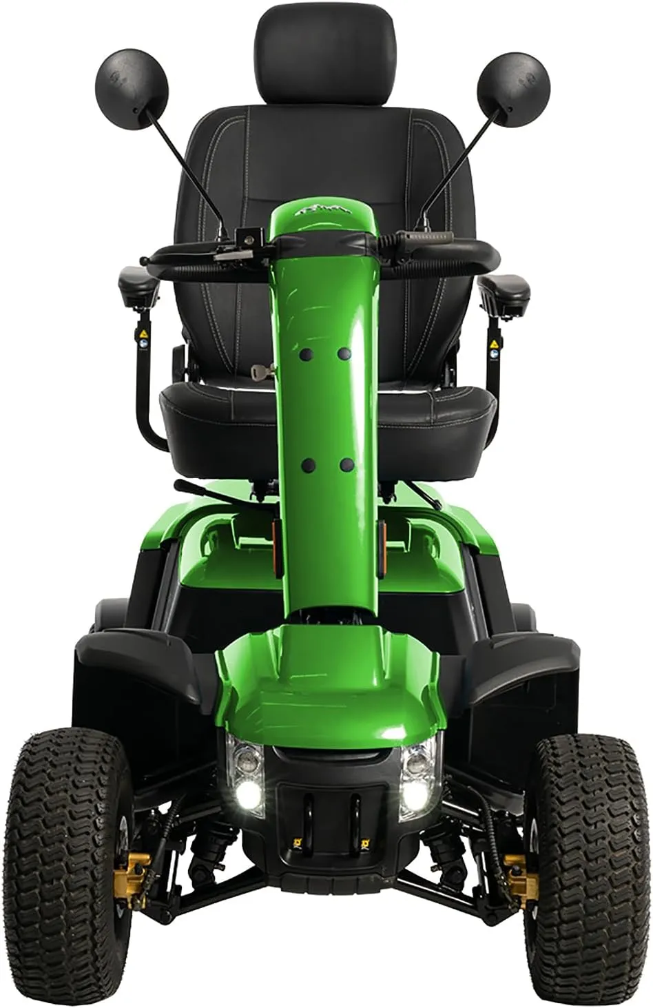 Pride Redesigned Baja Wrangler 2, Heavy Duty Outdoor Mobility Scooter, 450 lbs. Weight Capacity, with 5-Year Extended Warr (Green Machine, 18” x 18-20” Seat, 75 AH Battery)