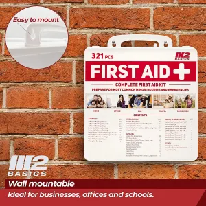 Professional First Aid Kit | FSA/HSA Approved Emergency Medical Supply | Wall-Mountable Hard Case for Home & Business