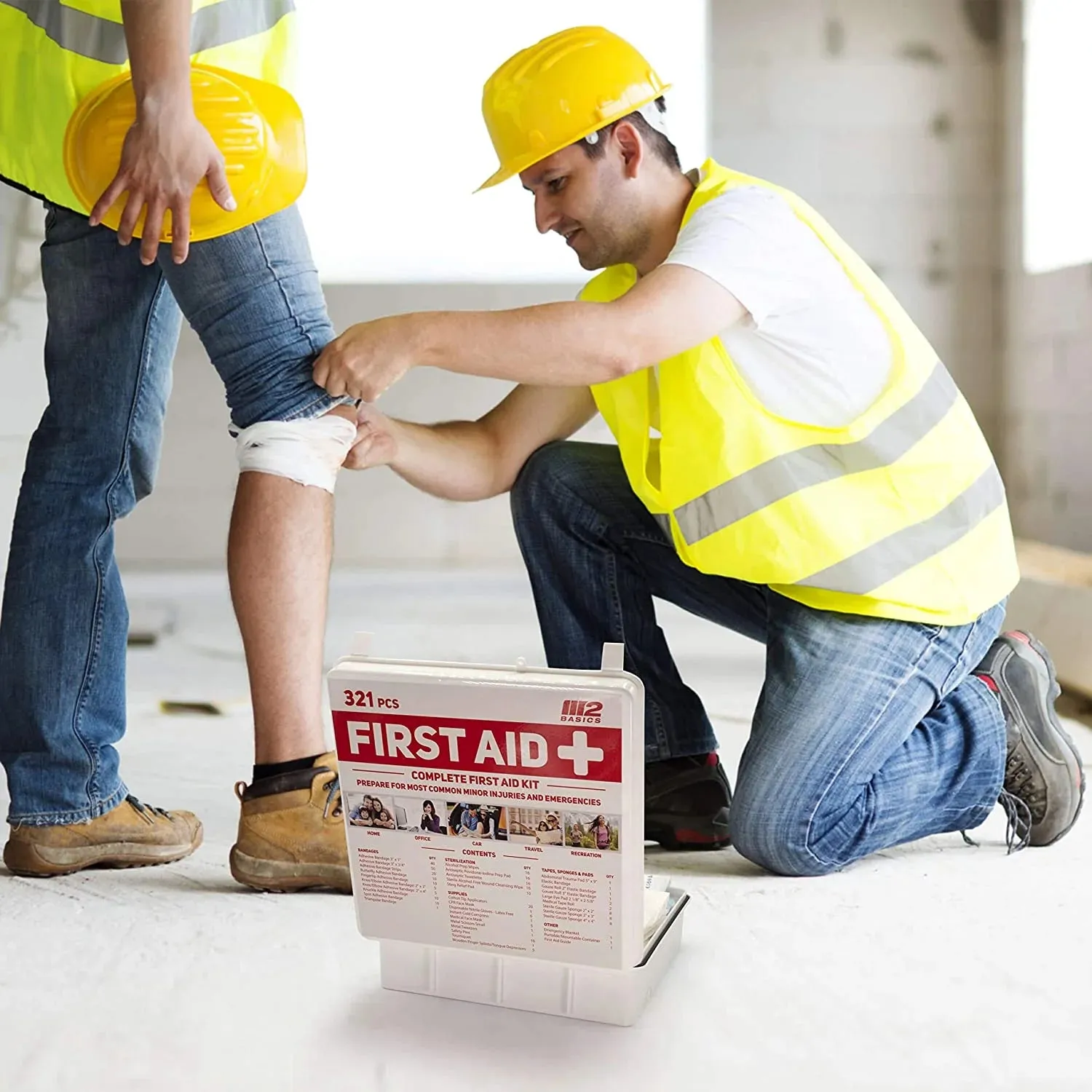 Professional First Aid Kit | FSA/HSA Approved Emergency Medical Supply | Wall-Mountable Hard Case for Home & Business