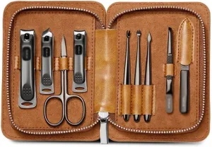 Professional Manicure Kit Stainless Steel Nail Clippers Set Pedicure Set Nail Grooming Kit Travel Nail Tool for Women & Men
