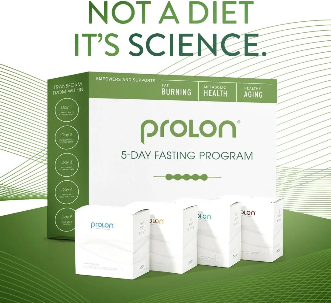 Prolon 5 Day Fasting Kit | Fasting Program for Women & Men | Developed to Not Break Your Fast | Low Calorie Pre Made Meals & Snacks | Plant Based Ingredients for Diet Support | Version 1 Kit