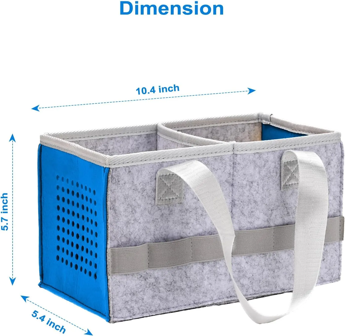 Protective Carry Case for Toniebox Starter Set, Upgraded Folding Case for Toniebox Accessories, Large Size Storages Travel Bag for Kids, Can Hold 30-40 Tonies Figures Characters (Blue)