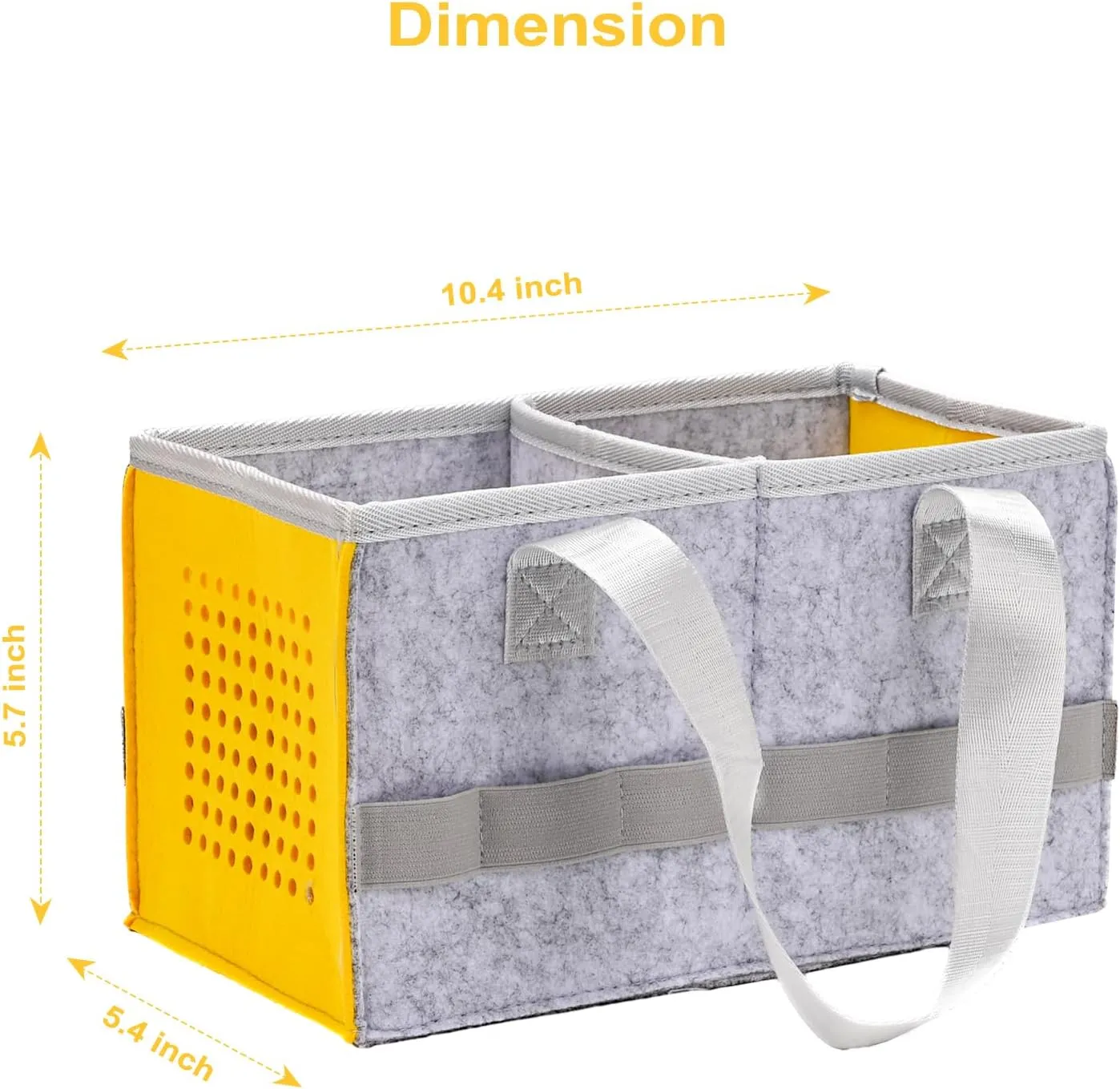 Protective Carry Case for Toniebox Starter Set, Upgraded Folding Case for Toniebox Accessories, Large Size Storages Travel Bag for Kids, Can Hold 30-40 Tonies Figures Characters (Yellow)
