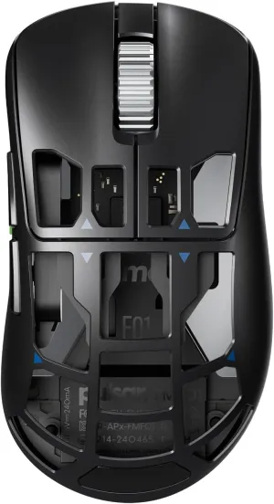 Pulsar Gaming Gears Feinmann F01 Wireless Gaming Mouse, Magnesium Alloy, Ultra Lightweight 1.62 oz (46g), Ergonomic, Optical Switch, 32000 DPI, 750 IPS, XS-1 Sensor, 8k Compatible (Black)