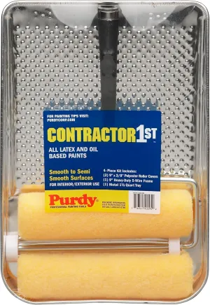 Purdy 140810200 Contractor 1st 4 Piece Paint Kit