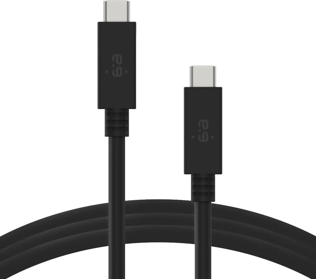 PureGear USB-C to USB-C 3.1 Gen 2 Cable (3ft) with Power Delivery for Apple iPhone 15 Series, MacBook, iPad Pro 2022, Chromebook, Type C Laptops, & More USB-C Devices - Lifetime Replacement (Black)