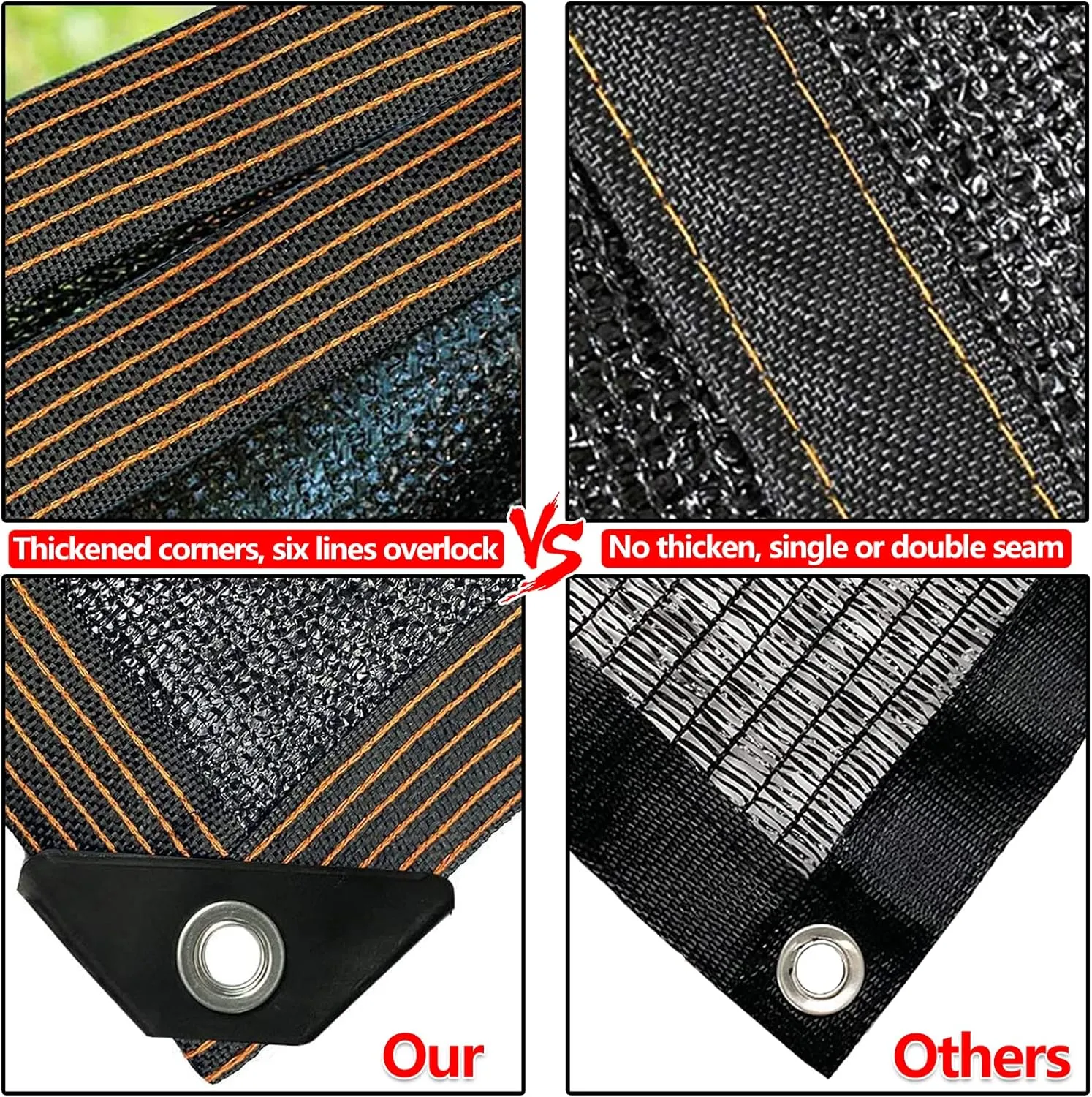 QLOFEI 90% Shade Cloth for Garden -12 x 20 FT Durable Mesh Tarp with Grommets, Sunblock Net for Patio for Plants Greenhouse Outdoor Pergola Sun Shade Neting for Chicken Coop Cover