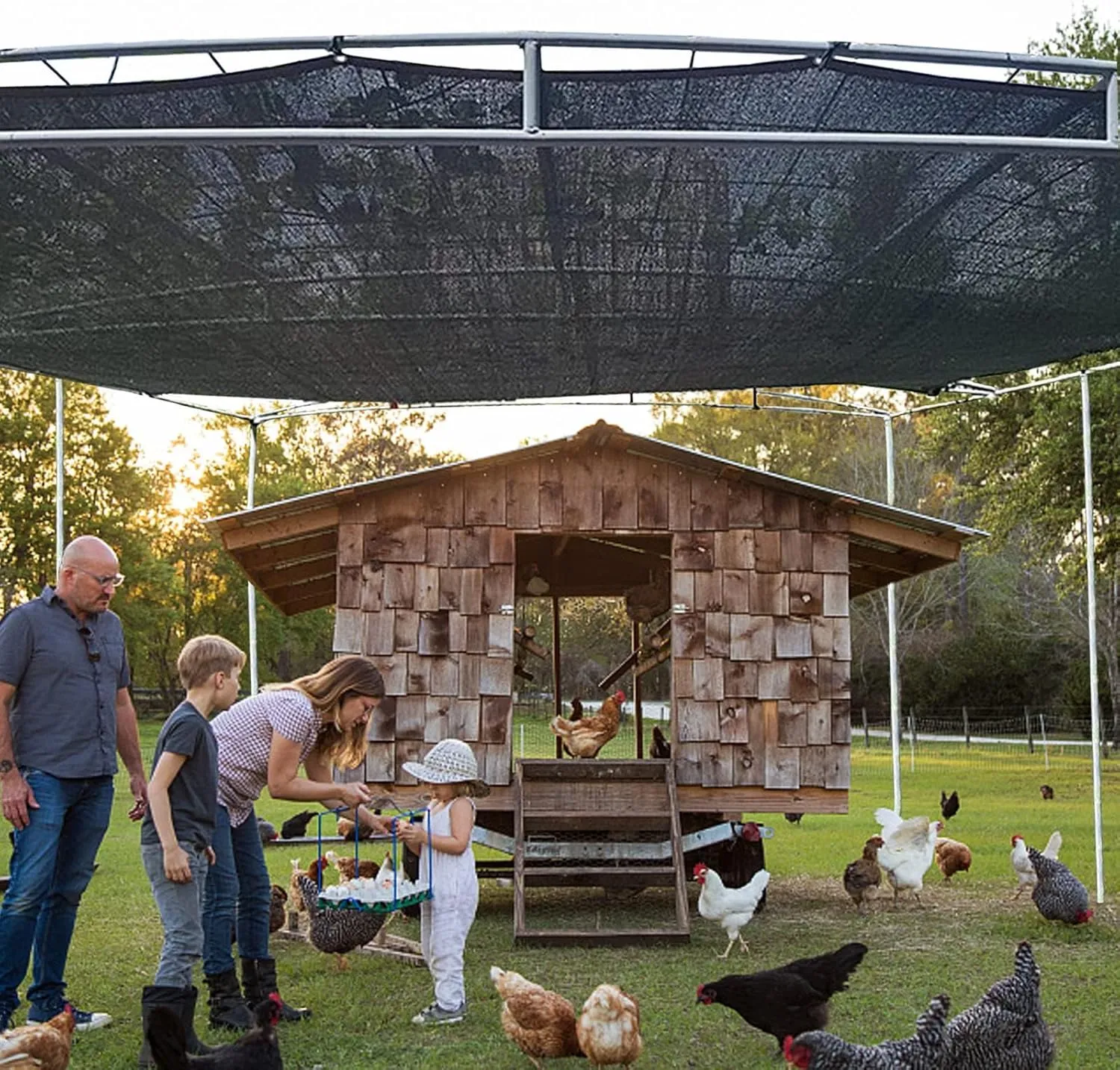 QLOFEI 90% Shade Cloth for Garden -12 x 20 FT Durable Mesh Tarp with Grommets, Sunblock Net for Patio for Plants Greenhouse Outdoor Pergola Sun Shade Neting for Chicken Coop Cover