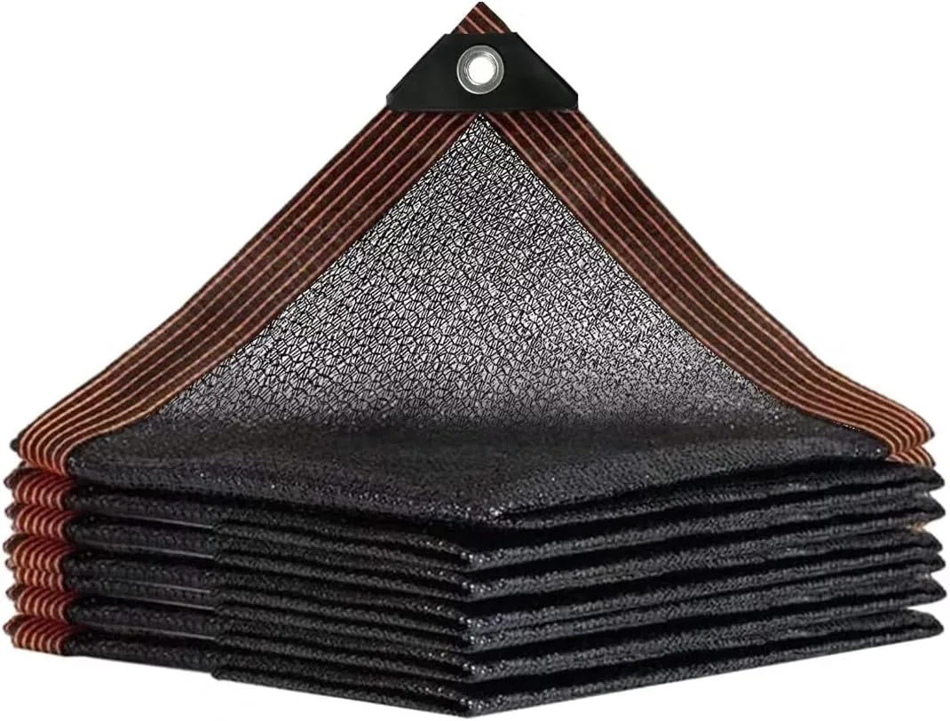 QLOFEI Shade Cloth for Patio, 40-50% Sunblock Mesh Tarp Shade Cloth with Grommets, Sun Protection Neting Cover for Garden Kennel Chicken Coop Pergola Greenhouse Plants, 30x30 FT