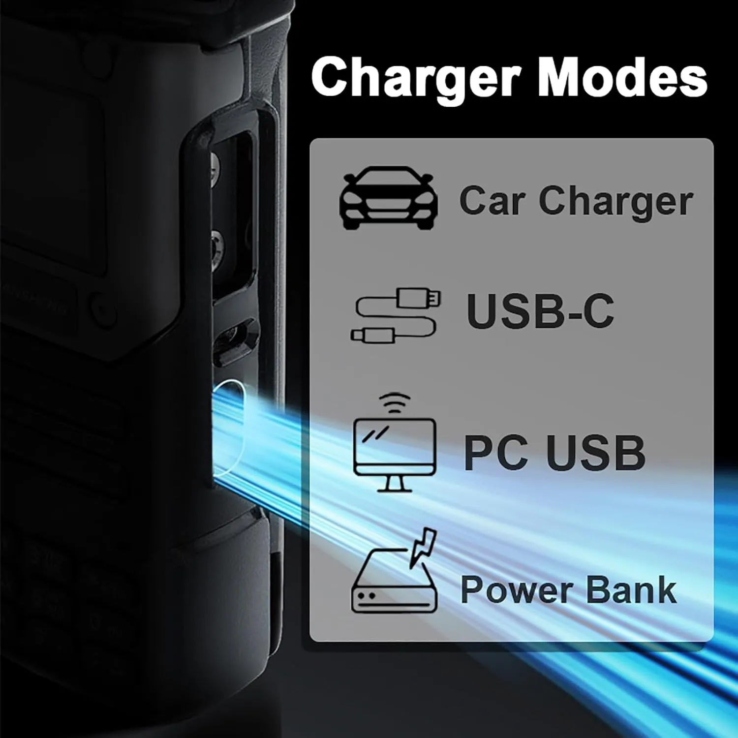 Quansheng UV-K5(8) Radio USB-C Charging Two Way Radio Long Range with NOAA for Adults 5W U/V Dual Band DTMF AM FM Walkie Talkie Rechargeable UV-K6 Air Tube Headset Cable