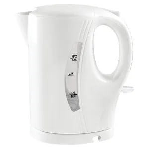 Quest Scotsman Low Wattage White Kettle (1L) Caravan Motorhome Kettle K0033