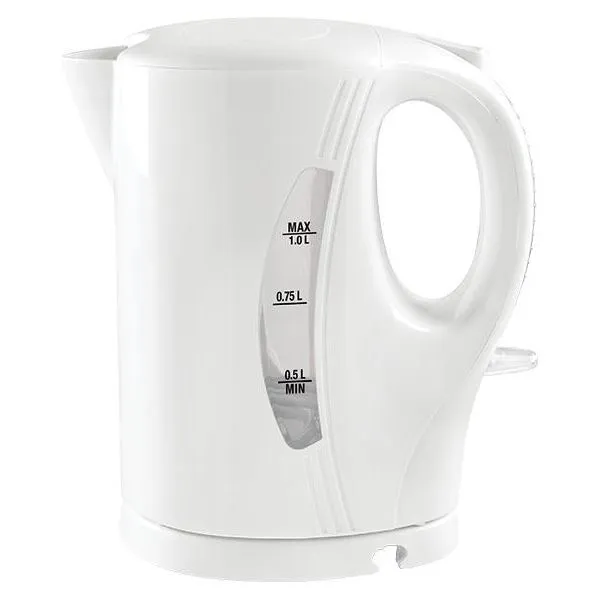 Quest Scotsman Low Wattage White Kettle (1L) Caravan Motorhome Kettle K0033