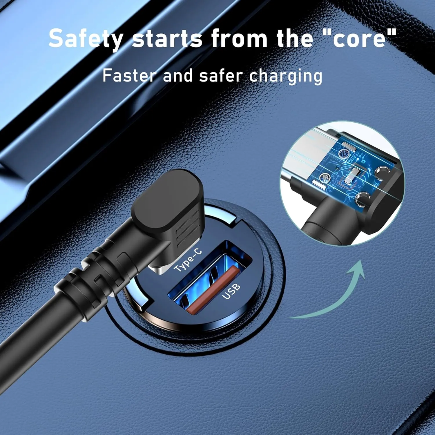 Radar Detector Cable,USB-C to RJ11 Plug Cable,use for Uniden R1 R3 R7 Beltronics Cobra Whistler Escort MAX360 Passport 9500i Radenso XP etc Replacement Radar Detector Cable 6.56ft
