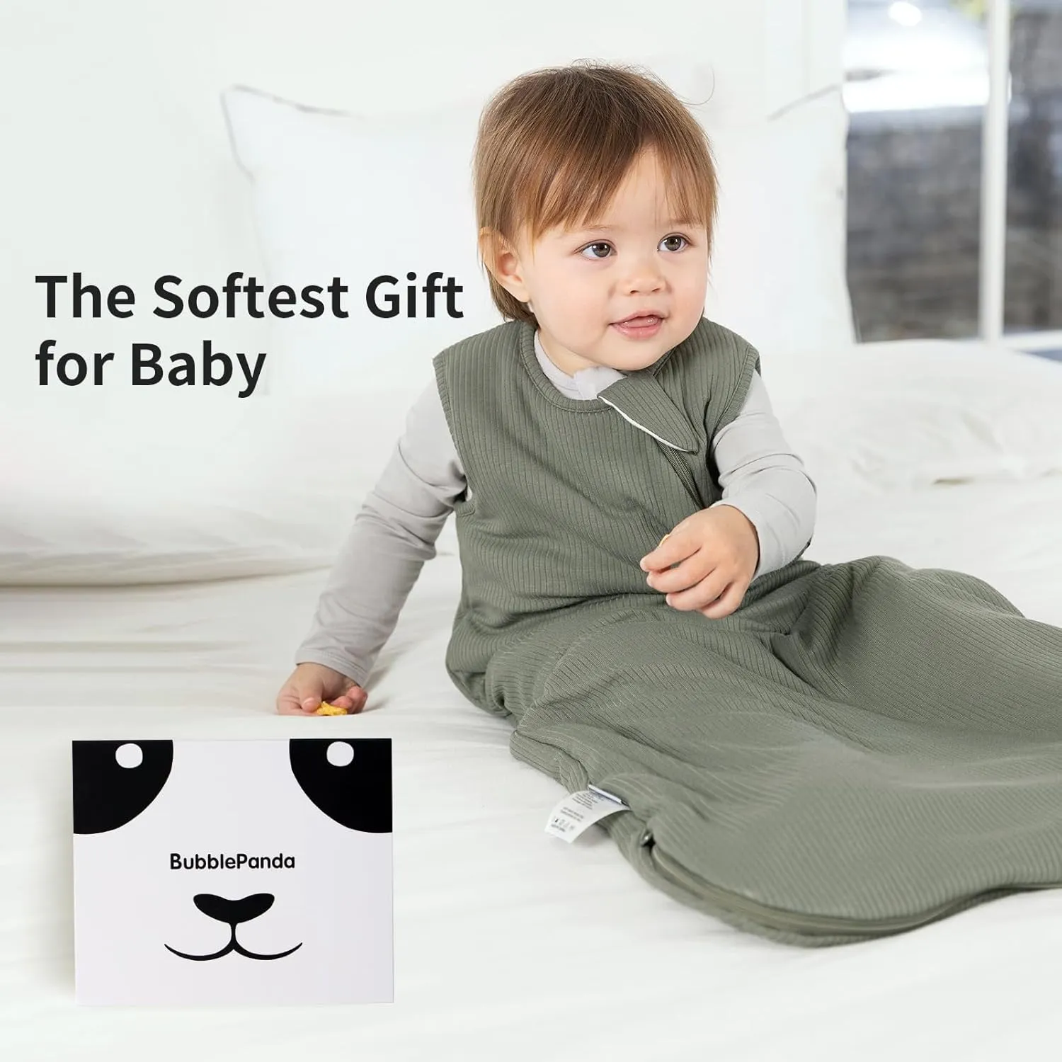 Rayon Made from Bamboo Sleep Sack 12-18 Months Supersoft Toddler Sleep Sack 0.5 Tog Breathable Lightweight Baby Wearable Blanket with 2-Way Zipper Unisex Sleeping Bag for Babies