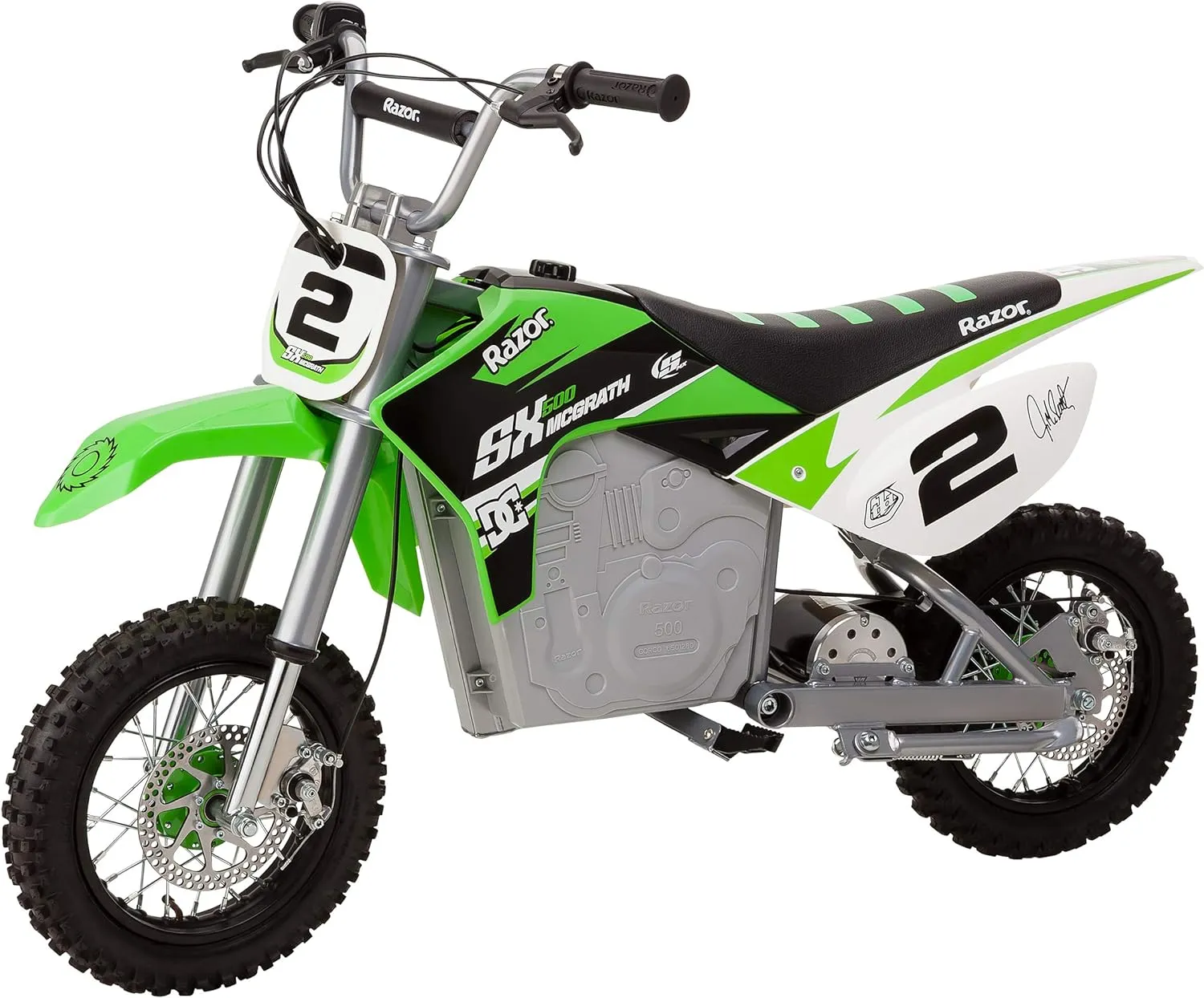 Razor Dirt Rocket SX500 McGrath Electric Motocross Bike for Kids Ages 14  - 40 mins of Ride Time, For Riders up to 175 lbs