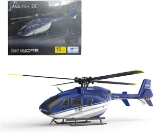 RC Helicopter for Adults, 1/48 Remote Control Airbus Helicopter 2.4G 4CH RC Airplane Aviation Aircraft Model Aileronless, 6G RC Flying Plane with 6-Axis Gyro- RTF, Type 3